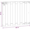 Sodo vartai 100 x 80 cm WPC ir aliuminis Juoda