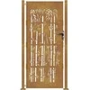 Sodo vartai, 105x130cm, corten plienas, bambuko dizaino