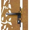 Sodo vartai, 105x180cm, corten plienas, medžio dizaino