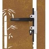 Sodo vartai, 105x180cm, corten plienas, bambuko dizaino