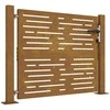 Sodo vartai, 105x80cm, corten plienas, kvadratų dizaino