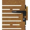Sodo vartai, 85x150cm, corten plienas, kvadratų dizaino