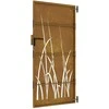 Sodo vartai, 85x175cm, corten plienas, žolės dizaino