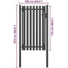 Sodo vartai, antracito spalvos, 1x2,25m, plienas