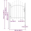 Sodo vartai, balti, 1x1,75m, plienas