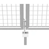Sodo vartai, sidabriniai, 415x150cm, galvanizuotas plienas