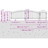 Sodo vartai su užraktu Pilka 100 x 500 cm Plienas