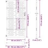 Sodo vartai Juoda 85 x 175 cm Milteliniu būdu padengtas plienas