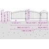 Sodo vartai su užraktu Pilka 125 x 500 cm Plienas