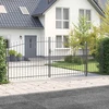 Sodo vartai su užraktu Woerden Pilka 175 x 500 cm Plienas