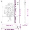 Sodo vartai Juoda 85 x 150 cm Milteliniu būdu padengtas plienas