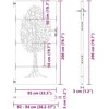 Sodo vartai Juoda 85 x 200 cm Milteliniu būdu padengtas plienas