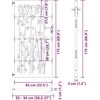 Sodo vartai 85 x 175 cm Juoda Užrakintas