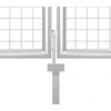 Sodo vartai, plieniniai, 350x175 cm, sidabriniai