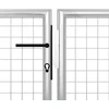 Sodo vartai, plieniniai, 350x200 cm, sidabriniai