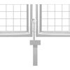 Sodo vartai, plieniniai, 350x200 cm, sidabriniai