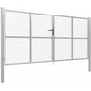 Sodo vartai, sidabrinės sp., 415x200cm, galvanizuotas plienas