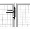 Sodo vartai, sidabrinės sp., 415x225cm, galvanizuotas plienas