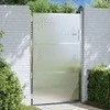 Sodo vartai 85 x 120 cm Nerūdijantis plienas Užrakintas
