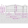 Sodo vartai Juoda 175 x 500 cm