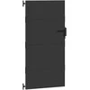 Sodo vartai Juoda 85 x 175 cm Milteliniu būdu padengtas plienas