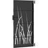 Sodo vartai Juoda 85 x 175 cm Milteliniu būdu padengtas plienas