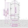 Sodo vartai su užraktu Woerden Pilka 200 x 100 cm Plienas