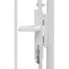 Sodo vartai Woerden, plieniniai, 1x2,45 m, balti