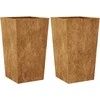 Sodo vazonai 2 vnt 45x45x75 cm oro sąlygoms atsparus plienas