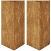 sodo vazonai 2 vnt trikampiai 40x34,5x75 cm oro sąlygoms atsparus