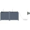 Sodo vazonas 2 pcs Šviesiai Pilka 80 x 40 x 37,5 cm Plastmasė