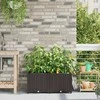 Sodo vazonas 2 pcs Ruda 80 x 40 x 37,5 cm Plastmasė