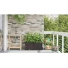 Sodo vazonas 2 pcs Ruda 80 x 40 x 37,5 cm Plastmasė