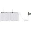 Sodo vazonas 2 pcs Baltas 80 x 40 x 37,5 cm Plastmasė