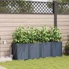 Sodo vazonas 4 pcs Pilka 160 x 40 x 52 cm Plastmasė