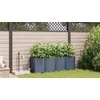 Sodo vazonas 4 pcs Pilka 160 x 40 x 52 cm Plastmasė