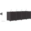 Sodo vazonas 4 pcs Ruda 160 x 40 x 52 cm Plastmasė