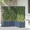 Sodo vazonas 5 pcs Pilka 120 x 120 x 142 cm Plastmasė