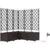 Sodo vazonas 5 vnt. Ruda 120 x 120 x 142 cm PP