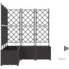 Sodo vazonas 5 vnt. Ruda 120 x 120 x 142 cm PP