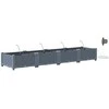 Sodo vazonas 4 pcs Šviesiai Pilka 160 x 40 x 22 cm Plastmasė