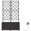 Sodo vazonas 2 pcs Ruda 80 x 40 x 142 cm Plastmasė