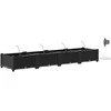 Sodo vazonas 4 pcs Juodas 160 x 40 x 22 cm Plastmasė