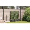 Sodo vazonas 3 vnt. Juoda 120 x 40 x 126 cm PP