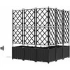Sodo vazonas 5 vnt. Juoda 120 x 120 x 142 cm PP
