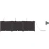 Sodo vazonas 3 pcs Ruda 120 x 40 x 37,5 cm Plastmasė