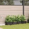Sodo vazonas 4 pcs Ruda 160 x 40 x 22 cm Plastmasė