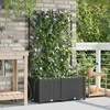 Sodo vazonas 2 pcs Juodas 80 x 40 x 142 cm Plastmasė
