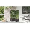 Sodo vazonas 3 vnt. Ruda 80 x 80 x 142 cm PP