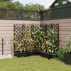 Sodo vazonas 5 pcs Juodas 120 x 120 x 126 cm Plastmasė